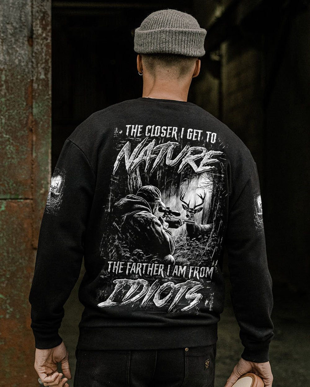 BLISSCORNERS THE CLOSER I GET TO NATURE HUNTING ALL OVER PRINT