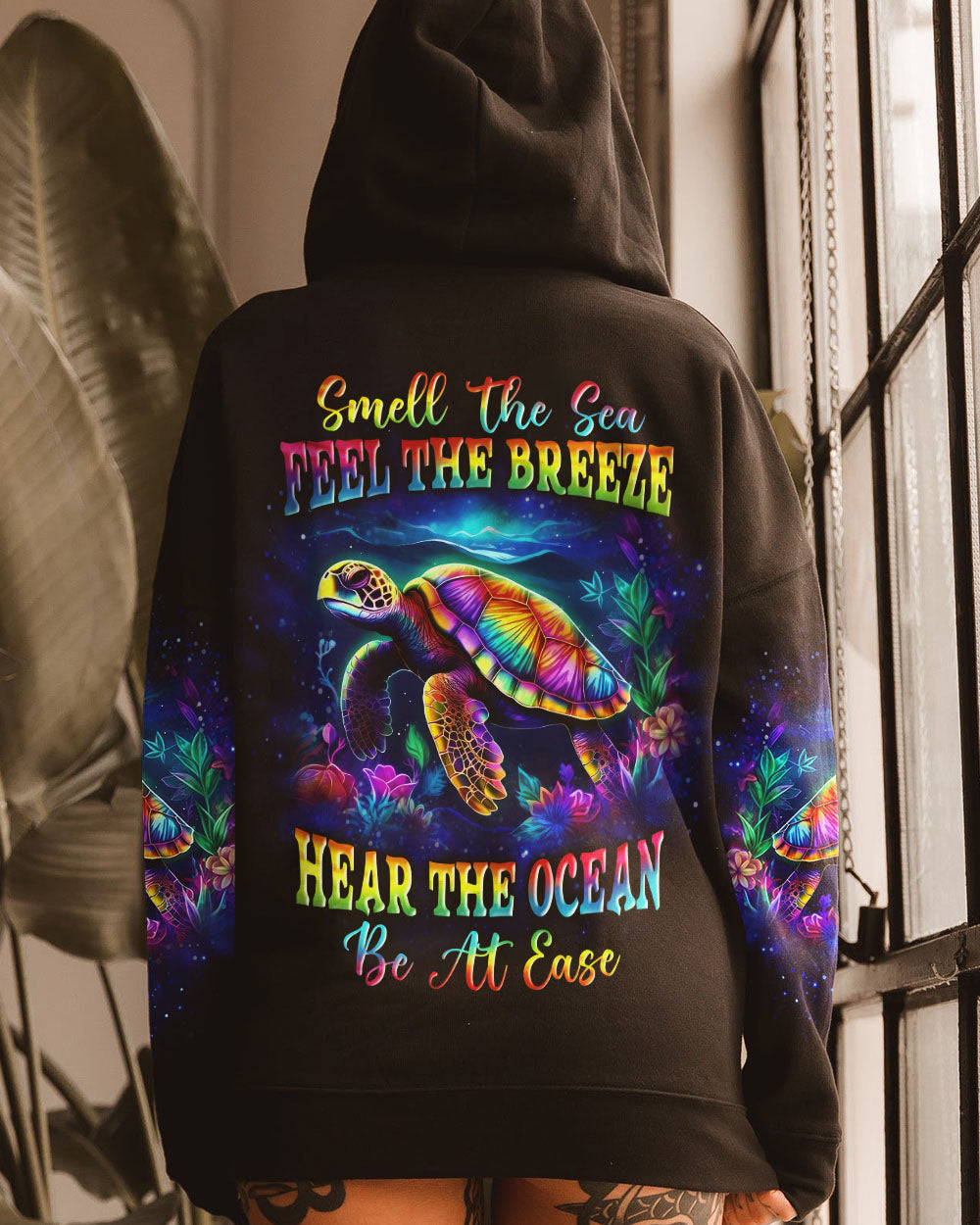 BLISSCORNERS SMELL THE SEA FEEL THE BREEZE ALL OVER PRINT