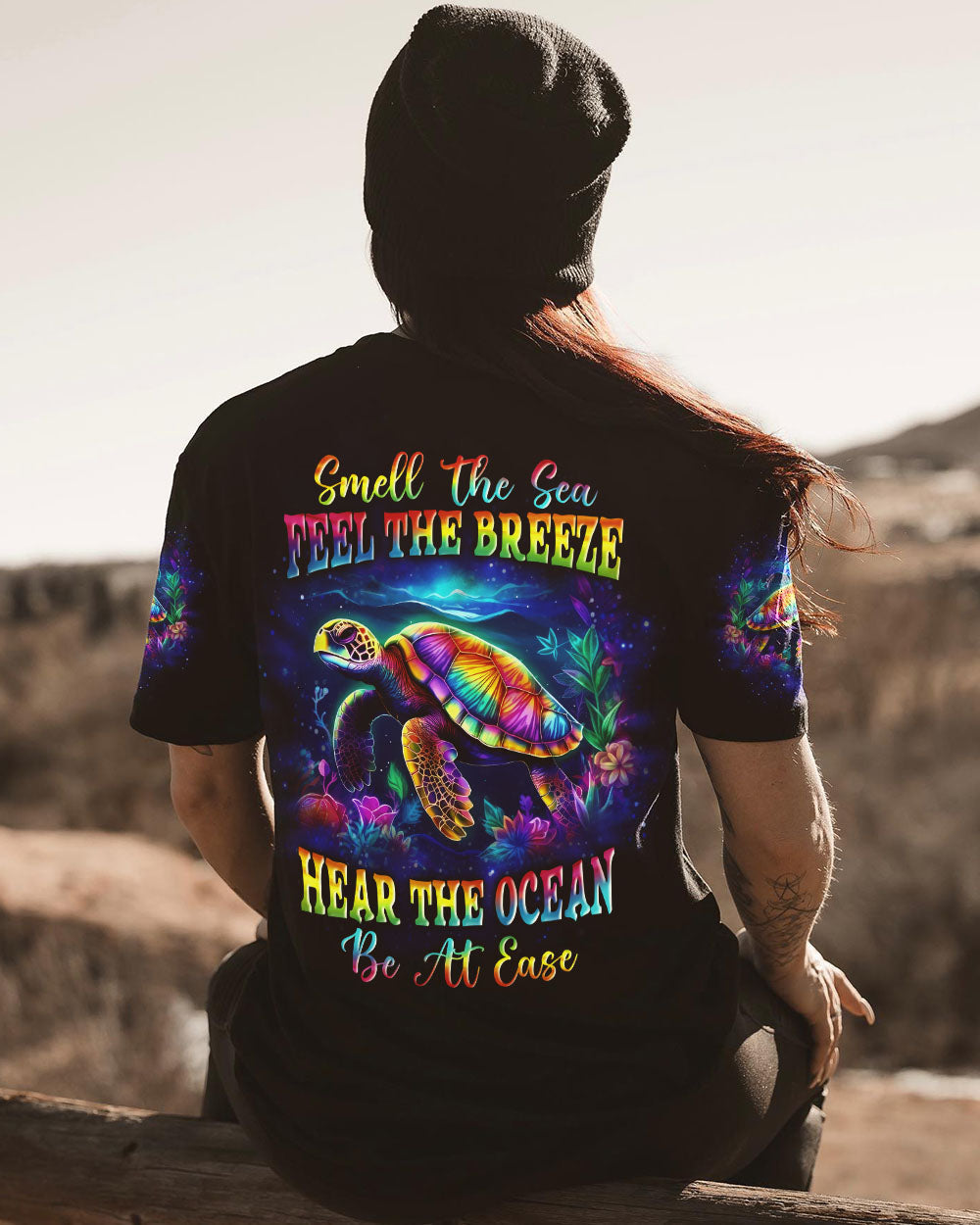 BLISSCORNERS SMELL THE SEA FEEL THE BREEZE ALL OVER PRINT