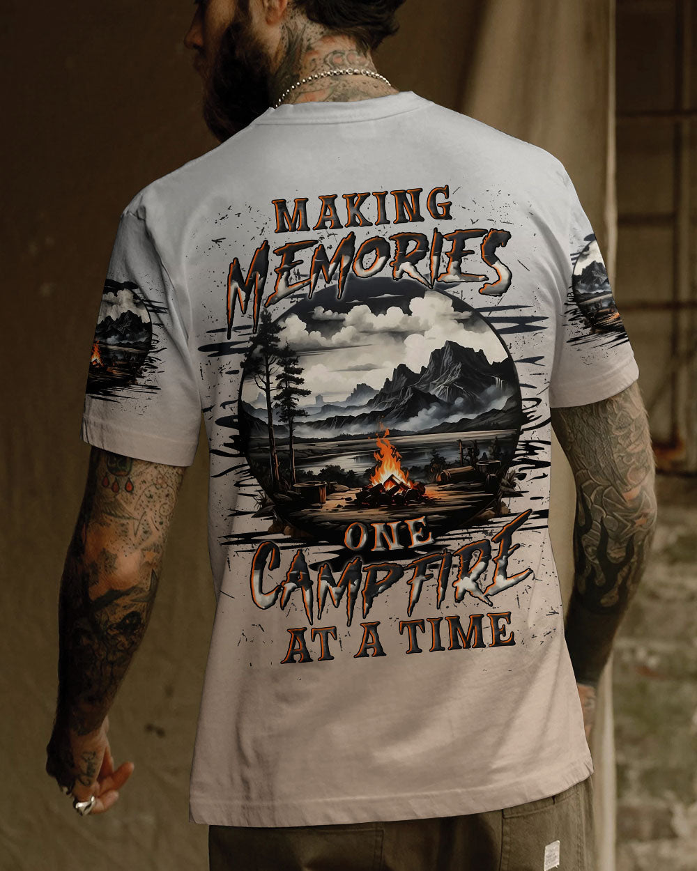 BLISSCORNERS MAKING MEMORIES ONE CAMPFIRE AT A TIME ALL OVER PRINT