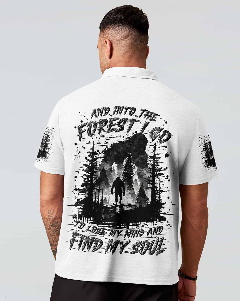 BLISSCORNERS AND INTO THE FOREST I GO BIGFOOT ALL OVER PRINT