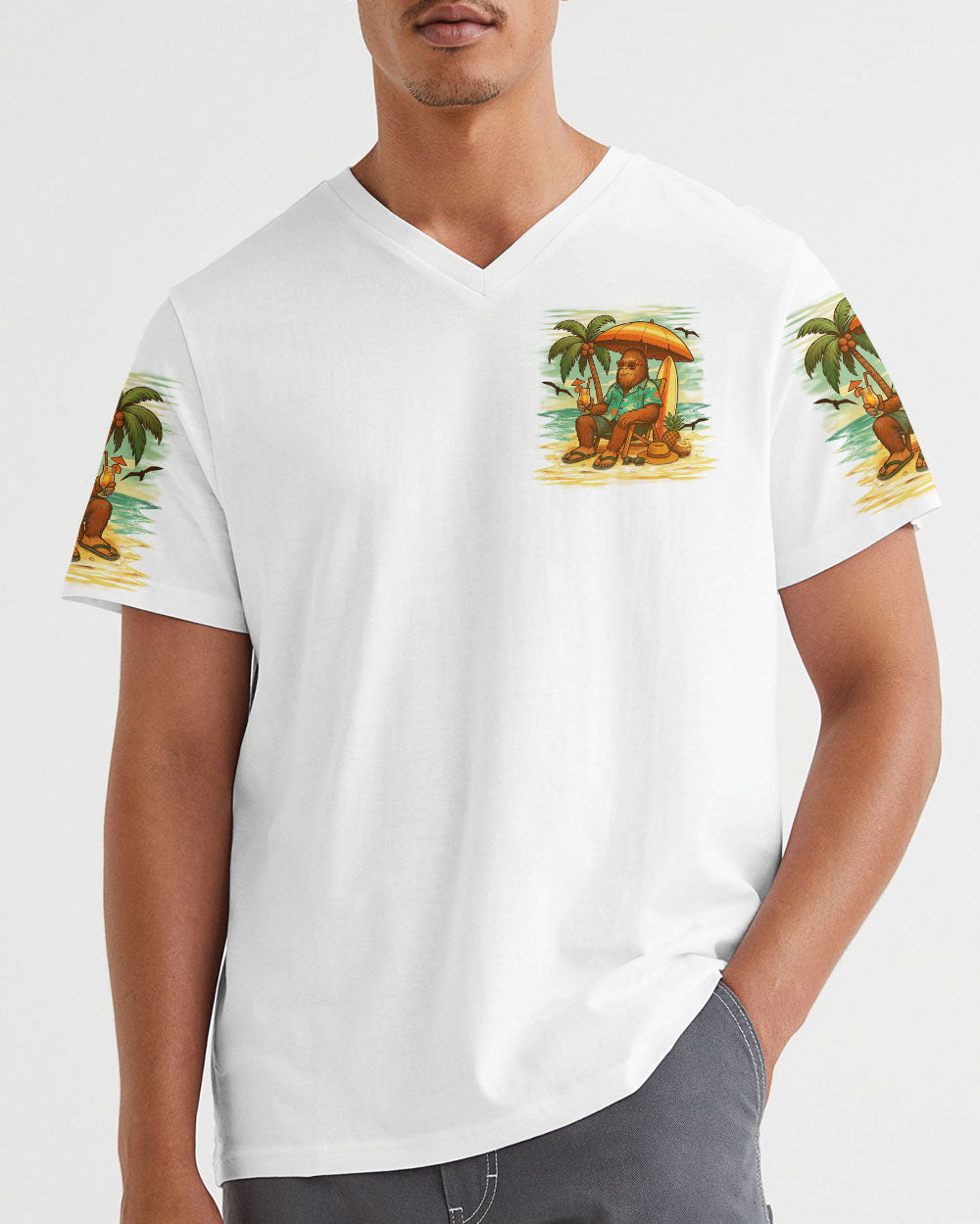 BLISSCORNERS IT'S 5 O'CLOCK SOMEWHERE BIGFOOT ALL OVER PRINT