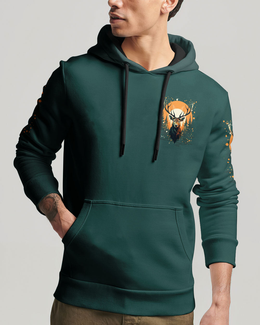 BLISSCORNERS HUNTING IT'S IN MY BLOOD DEER ALL OVER PRINT