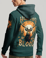 BLISSCORNERS HUNTING IT'S IN MY BLOOD DEER ALL OVER PRINT