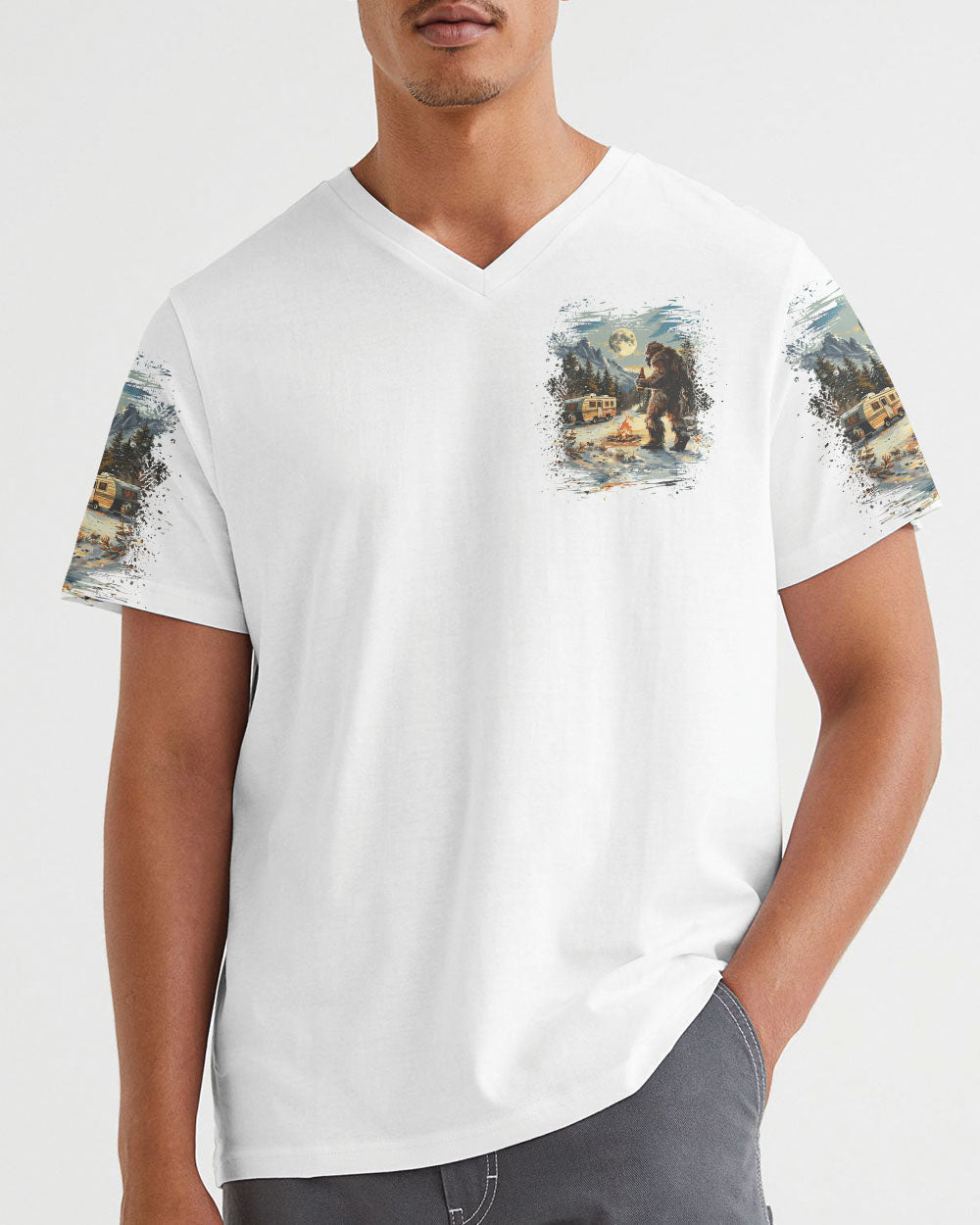 BLISSCORNERS I PARTY WITH SASQUATCH BIGFOOT ALL OVER PRINT