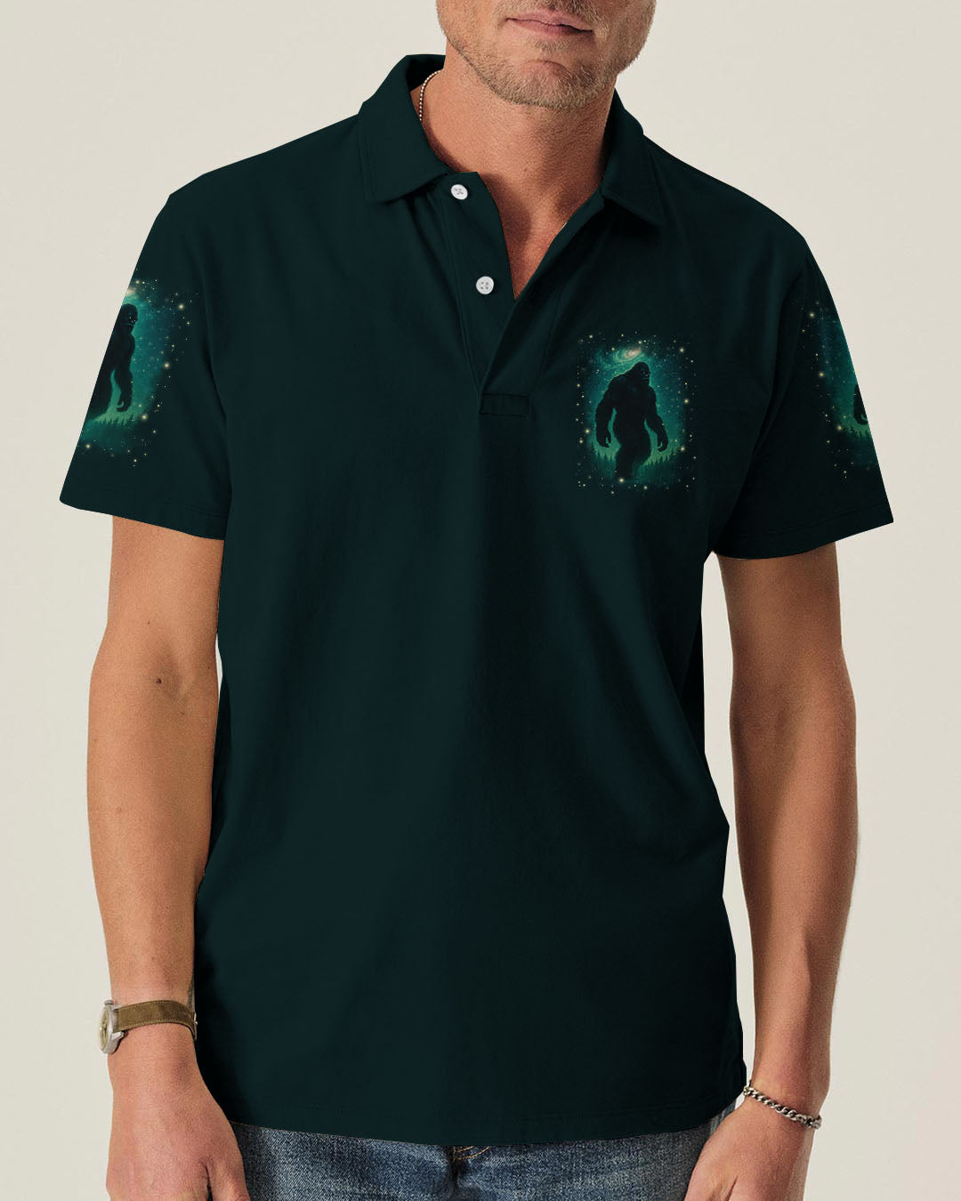 BLISSCORNERS AND INTO THE FOREST I GO BIGFOOT ALL OVER PRINT