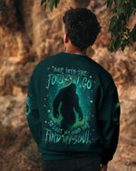 BLISSCORNERS AND INTO THE FOREST I GO BIGFOOT ALL OVER PRINT