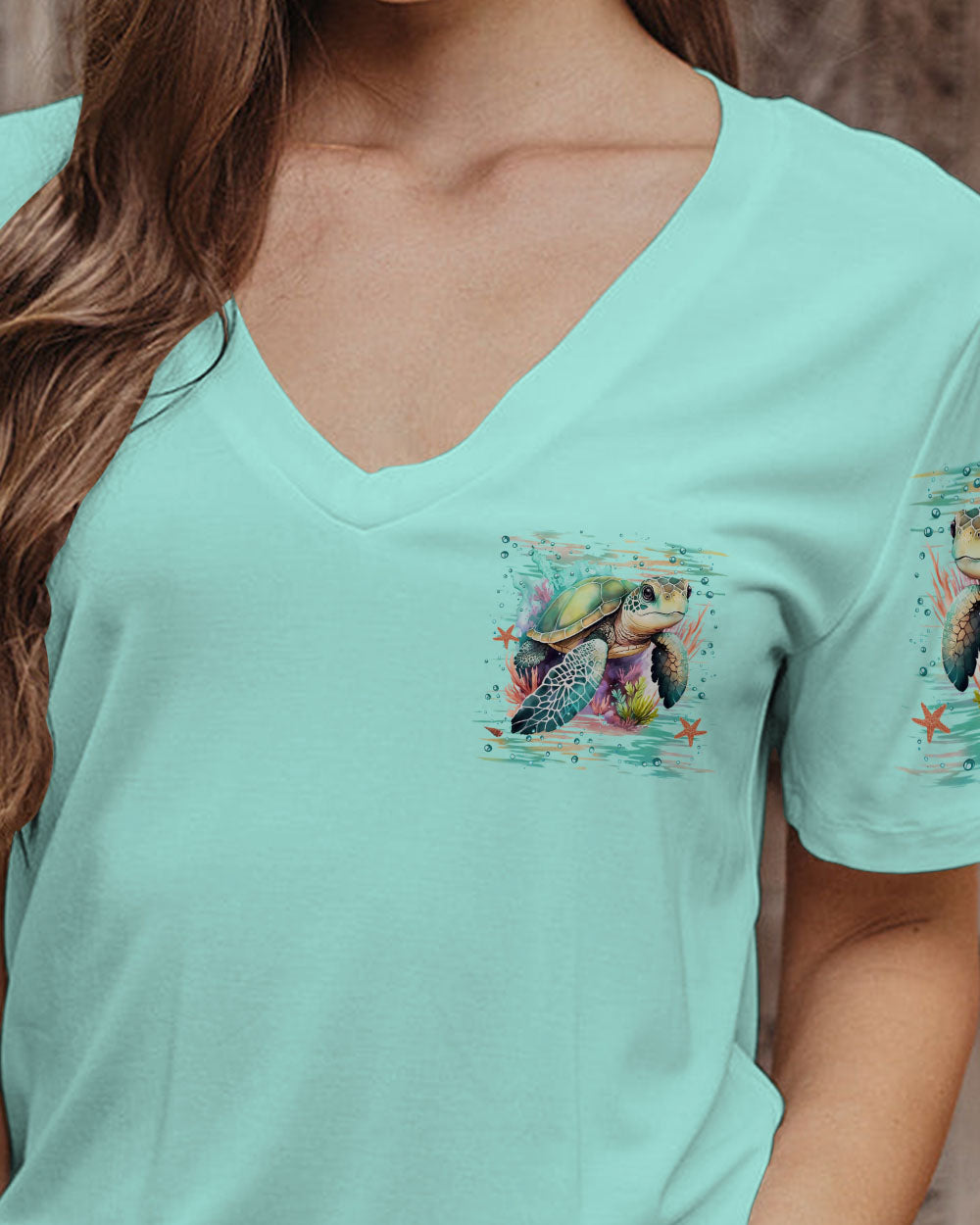 BLISSCORNERS THE OCEAN IS MY HOME TURTLE ALL OVER PRINT