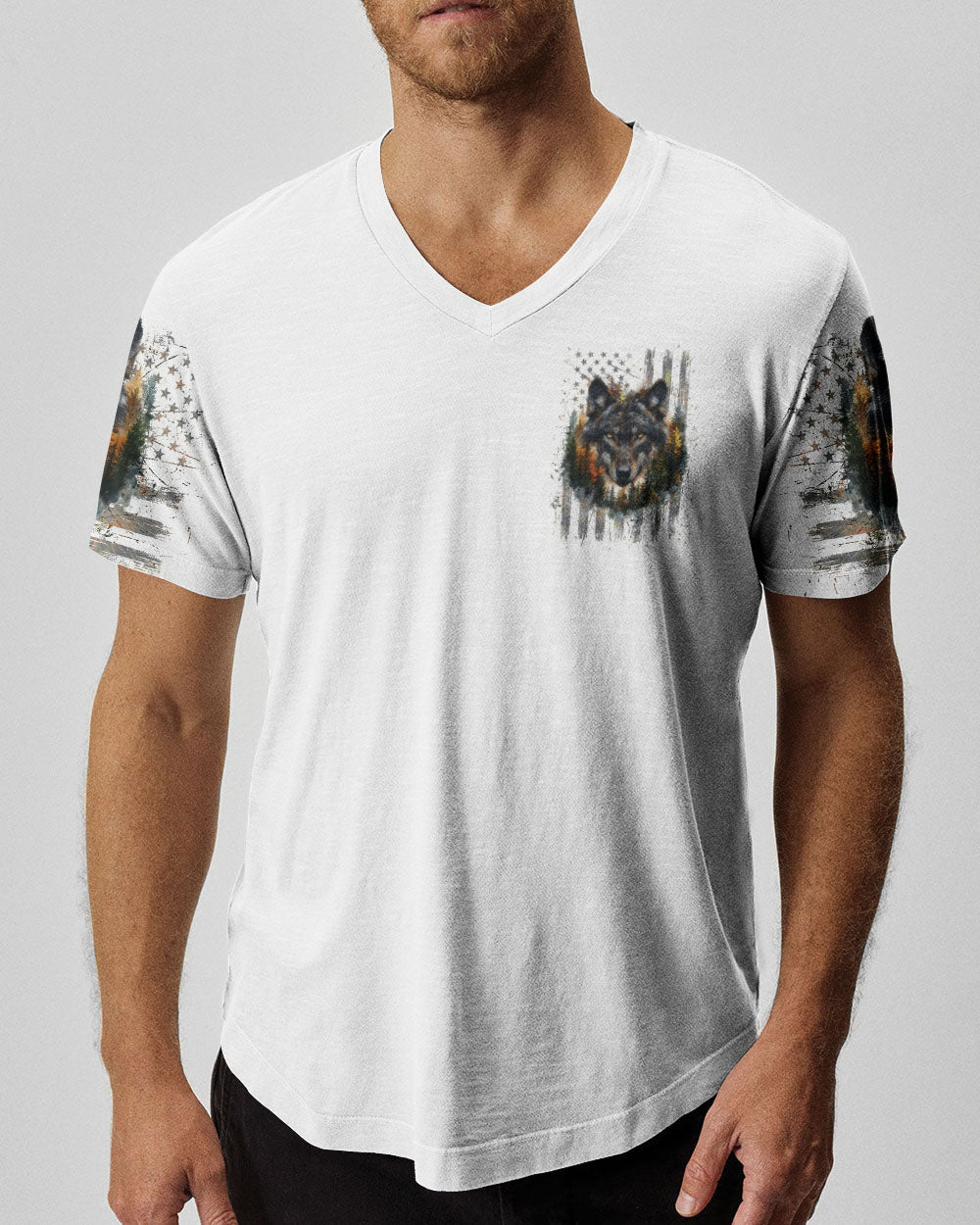BLISSCORNERS THE CLOSER I GET TO NATURE WOLF ALL OVER PRINT