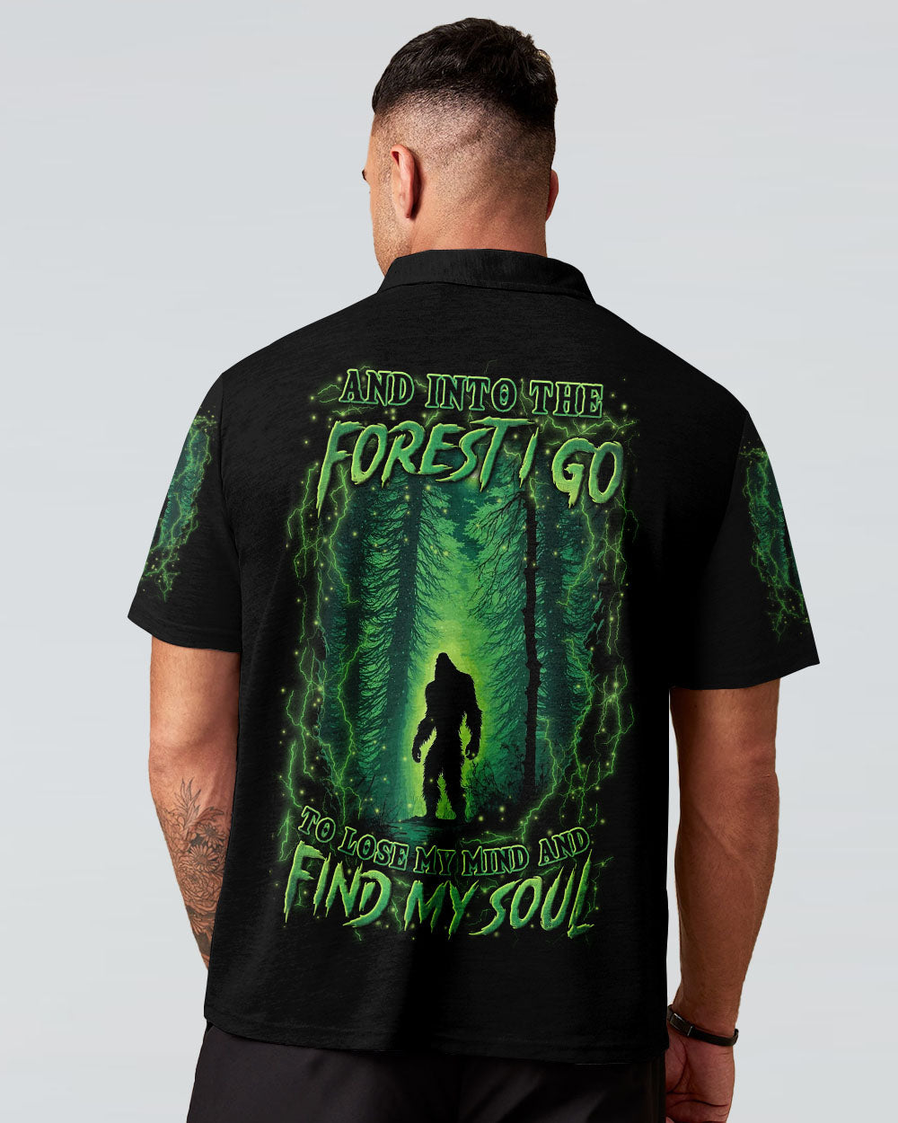 BLISSCORNERS AND INTO THE FOREST I GO BIGFOOT ALL OVER PRINT