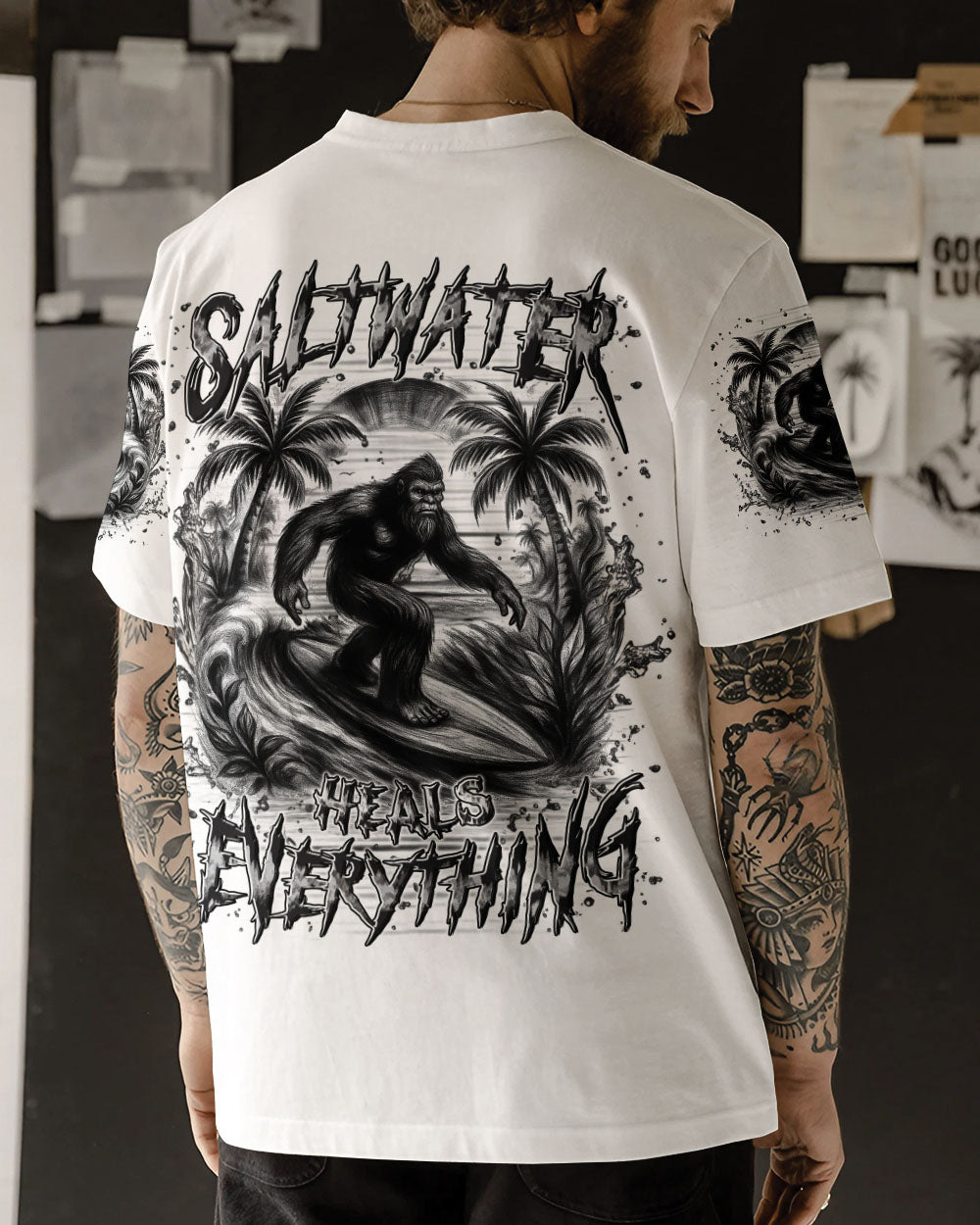 BLISSCORNERS SALTWATER HEALS EVERYTHING ALL OVER PRINT