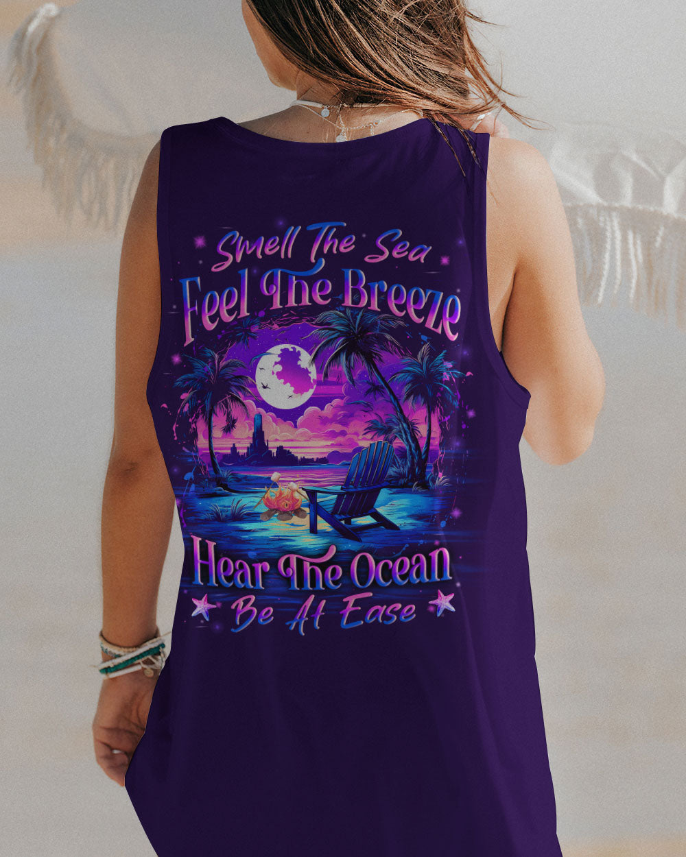 BLISSCORNERS SMELL THE SEA FEEL THE BREEZE ALL OVER PRINT