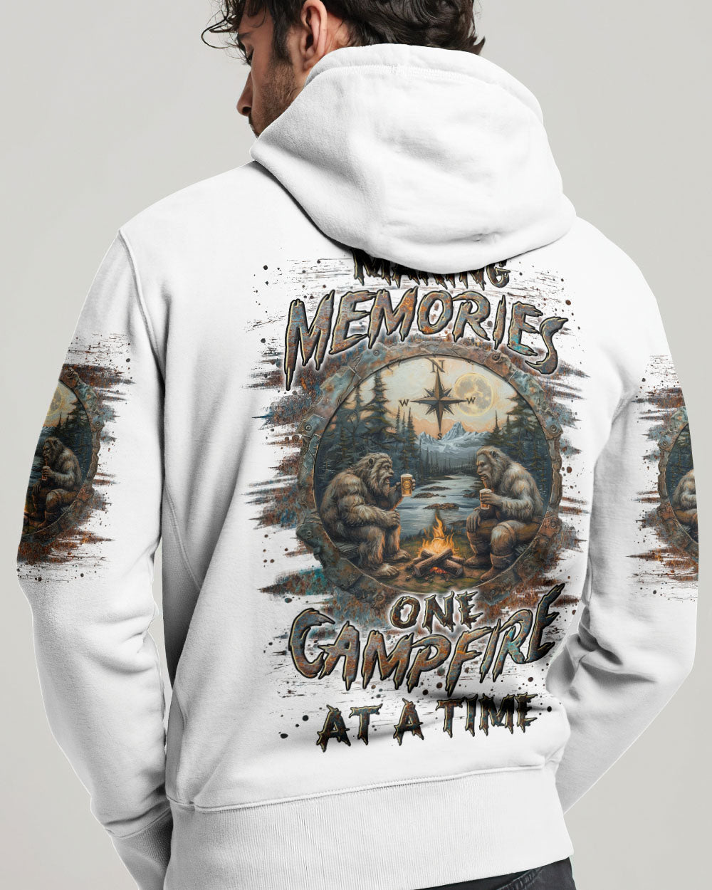 BLISSCORNERS MAKING MEMORIES ONE CAMPFIRE AT A TIME BIGFOOT ALL OVER PRINT- YHLN1012243