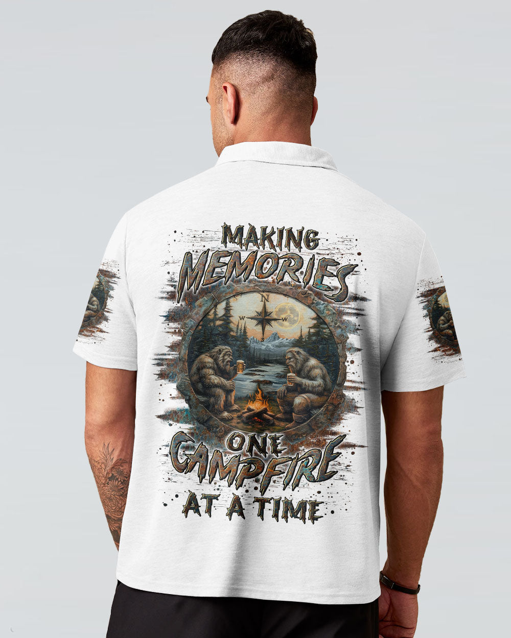 BLISSCORNERS MAKING MEMORIES ONE CAMPFIRE AT A TIME BIGFOOT ALL OVER PRINT- YHLN1012243