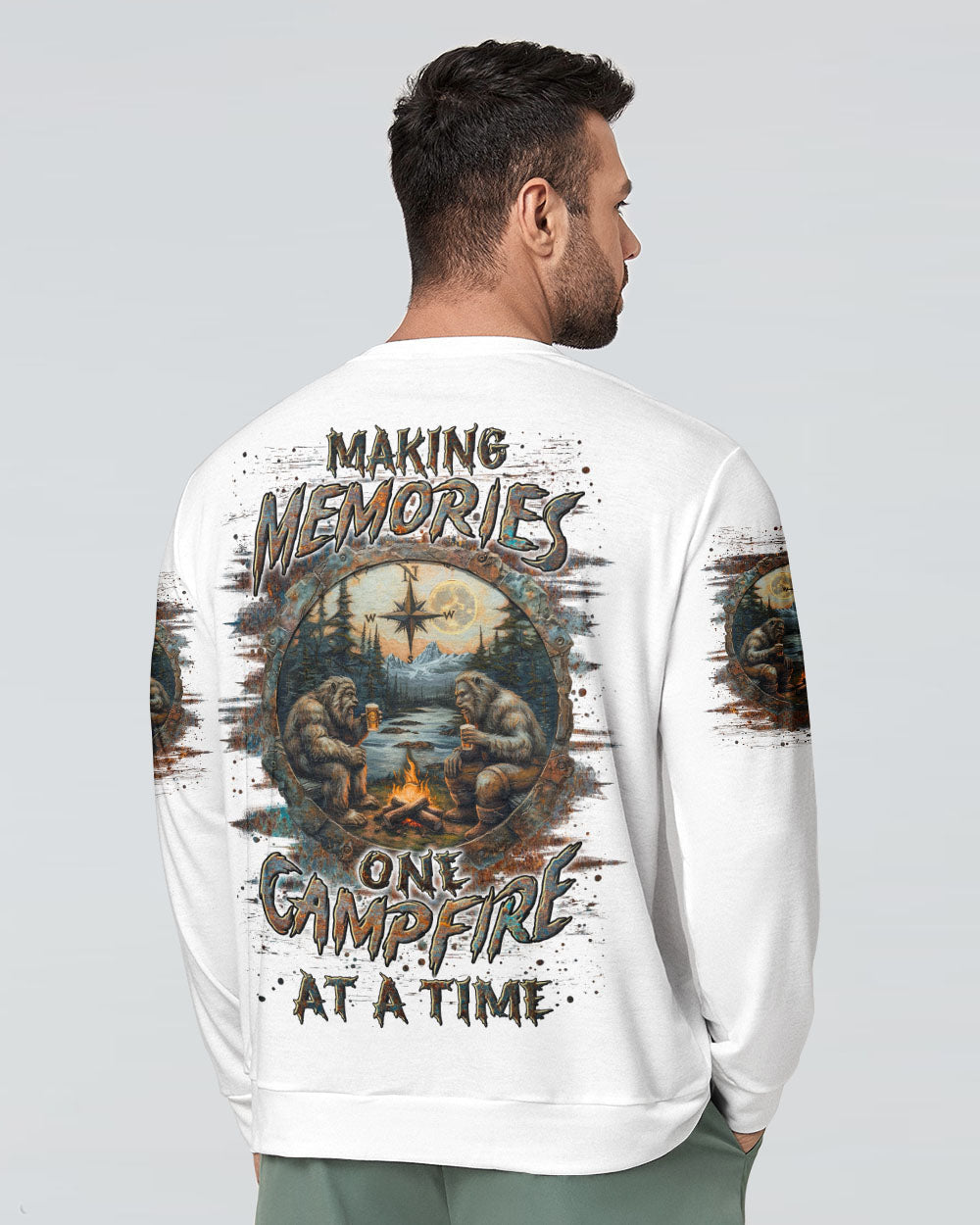 BLISSCORNERS MAKING MEMORIES ONE CAMPFIRE AT A TIME BIGFOOT ALL OVER PRINT- YHLN1012243