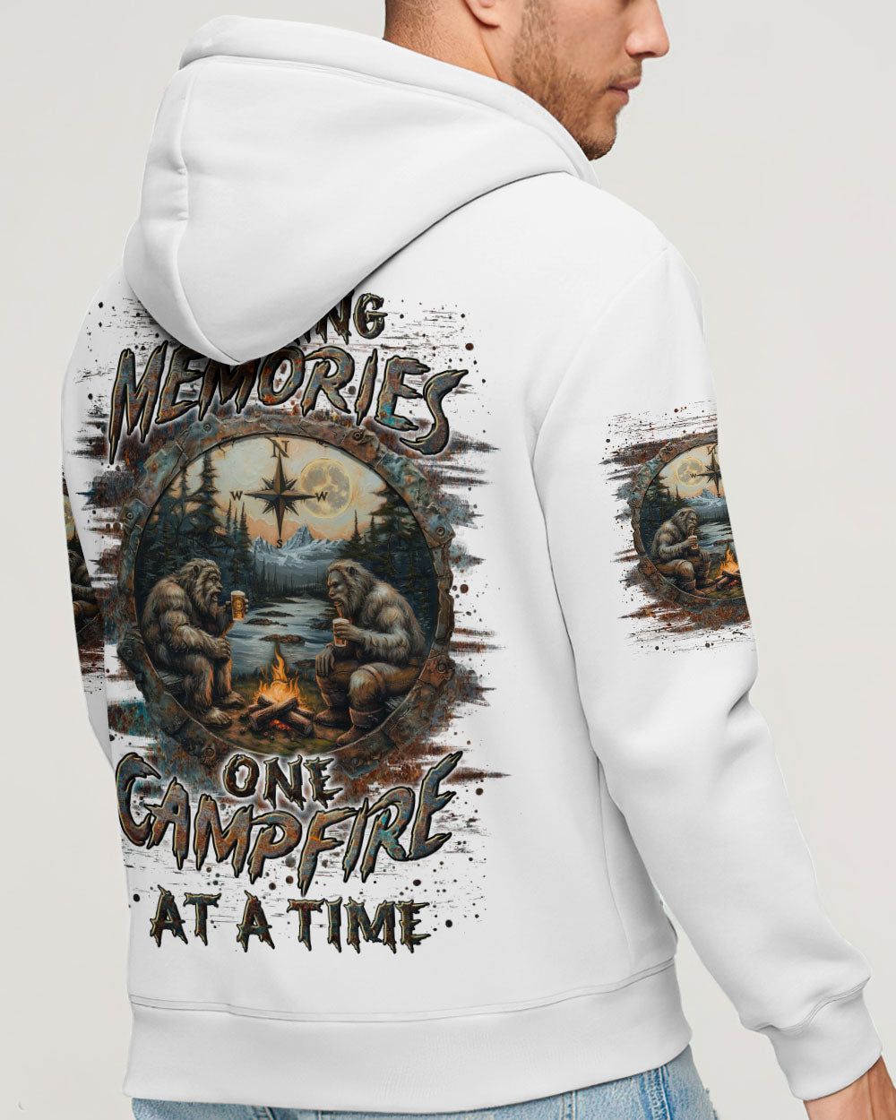 BLISSCORNERS MAKING MEMORIES ONE CAMPFIRE AT A TIME BIGFOOT ALL OVER PRINT- YHLN1012243