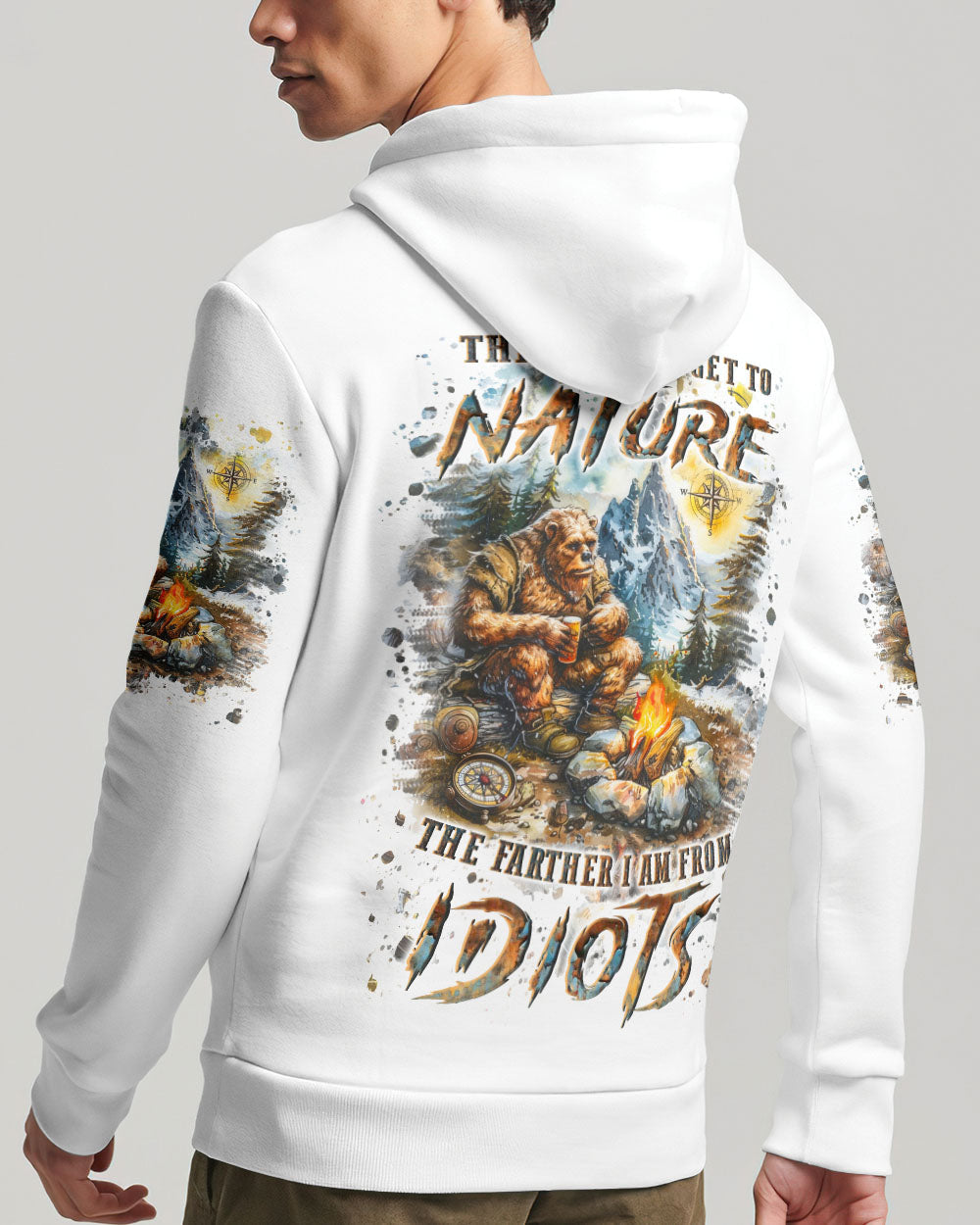 BLISSCORNERS THE CLOSER I GET TO NATURE BEAR ALL OVER PRINT