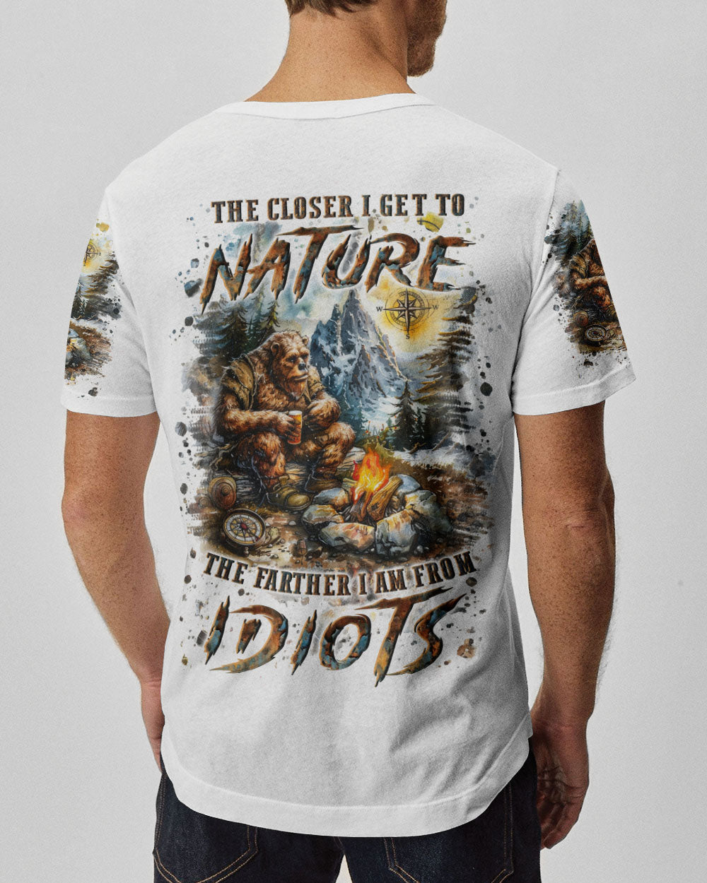BLISSCORNERS THE CLOSER I GET TO NATURE BEAR ALL OVER PRINT