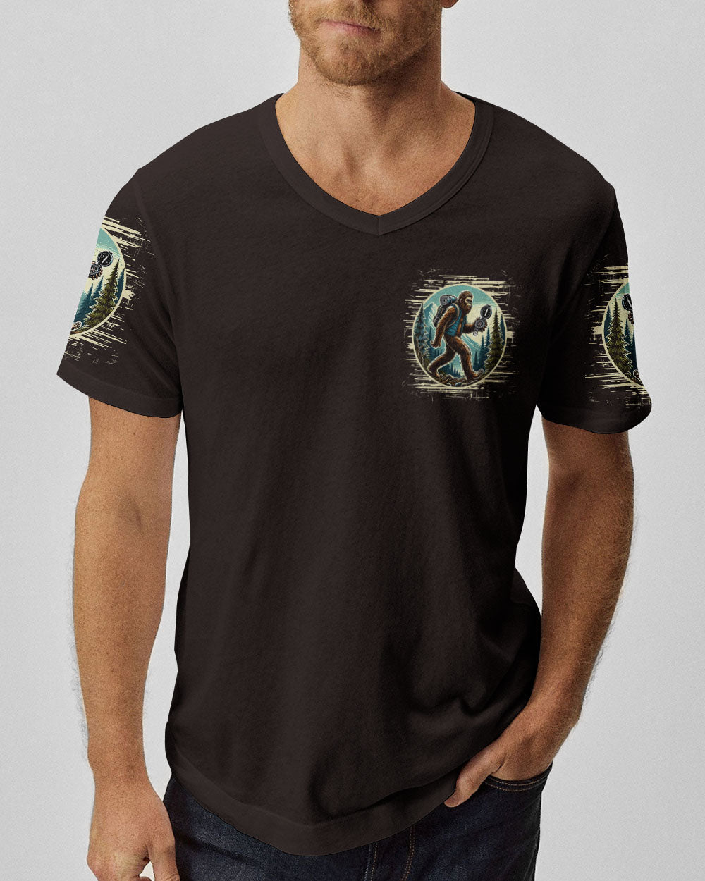 BLISSCORNERS NOT ALL WHO WANDER ARE LOST BIGFOOT ALL OVER PRINT