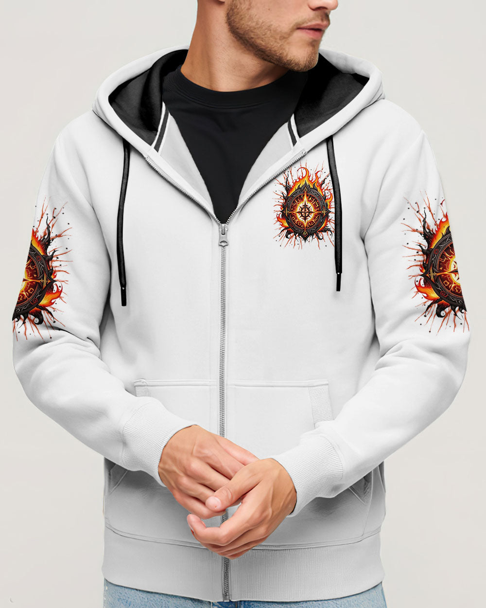 BLISSCORNERS NOT ALL WHO WANDER ARE LOST COMPASS FIRE ALL OVER PRINT