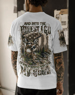 BLISSCORNERS AND INTO THE FOREST I GO DEER ALL OVER PRINT