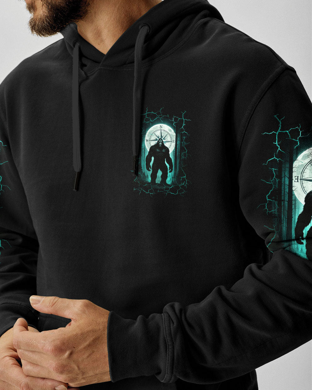 BLISSCORNERS NOT ALL WHO WANDER ARE LOST BIGFOOT ALL OVER PRINT