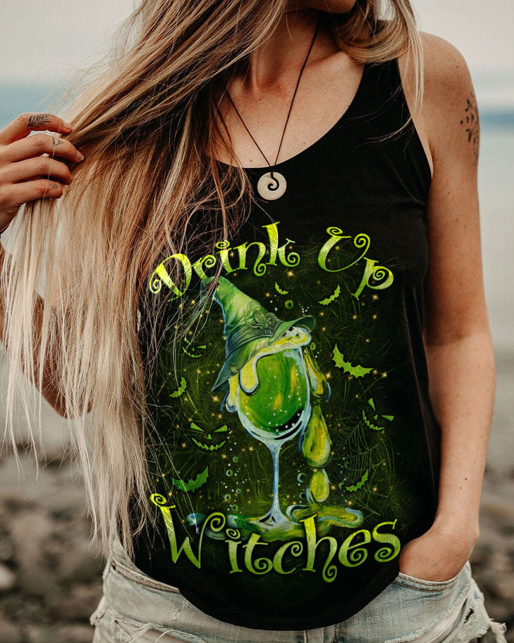 BLISSCORNERS DRINK UP WITCHES HALLOWEEN ALL OVER PRINT