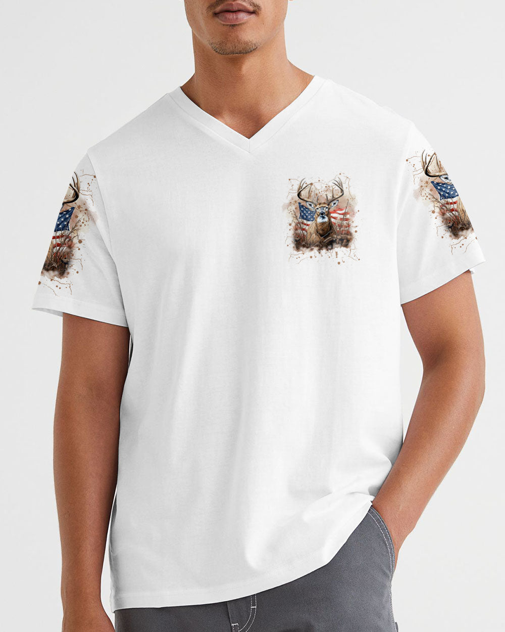 BLISSCORNERS THE CLOSER I GET TO NATURE DEER HUNTING ALL OVER PRINT