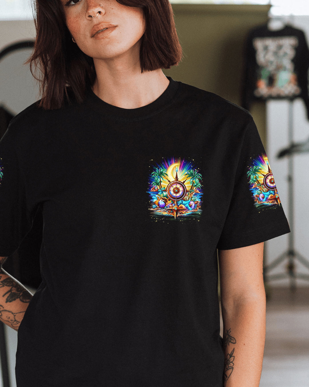 BLISSCORNERS SMELL THE SEA FEEL THE BREEZE ALL OVER PRINT