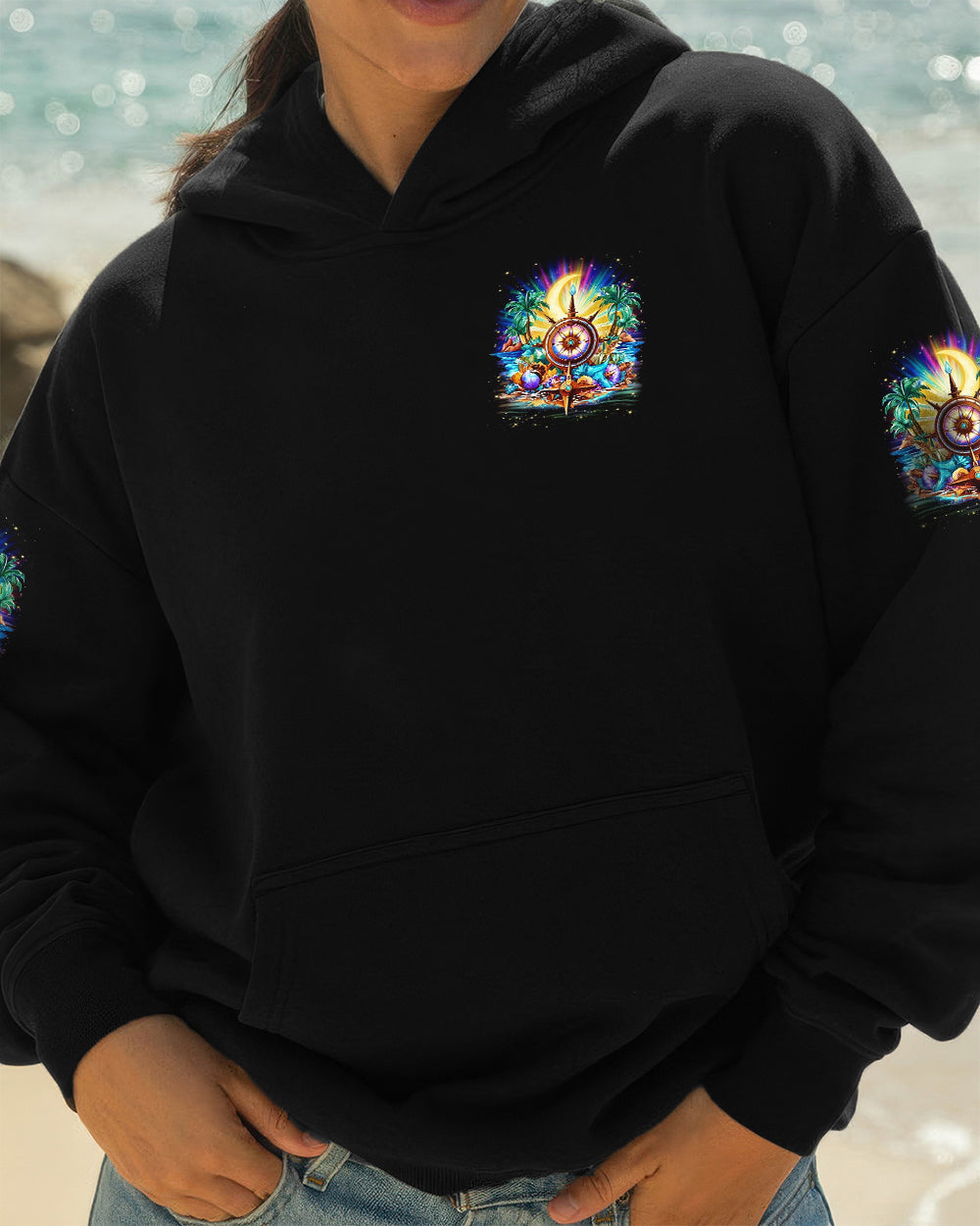 BLISSCORNERS SMELL THE SEA FEEL THE BREEZE ALL OVER PRINT