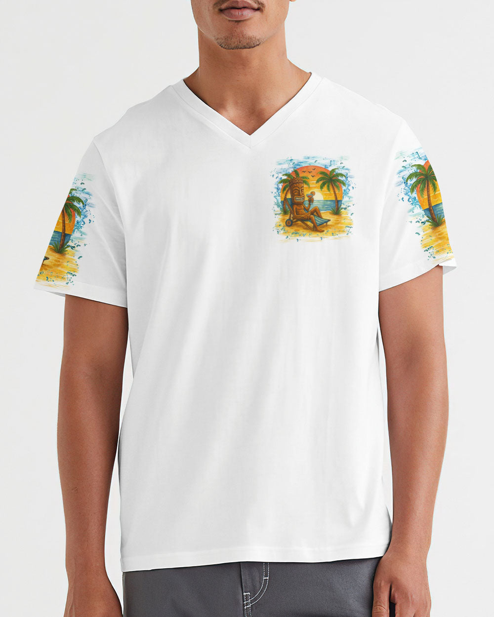 BLISSCORNERS TIKI NIGHTS TROPICAL LIGHTS ENDLESS DELIGHTS ALL OVER PRINT