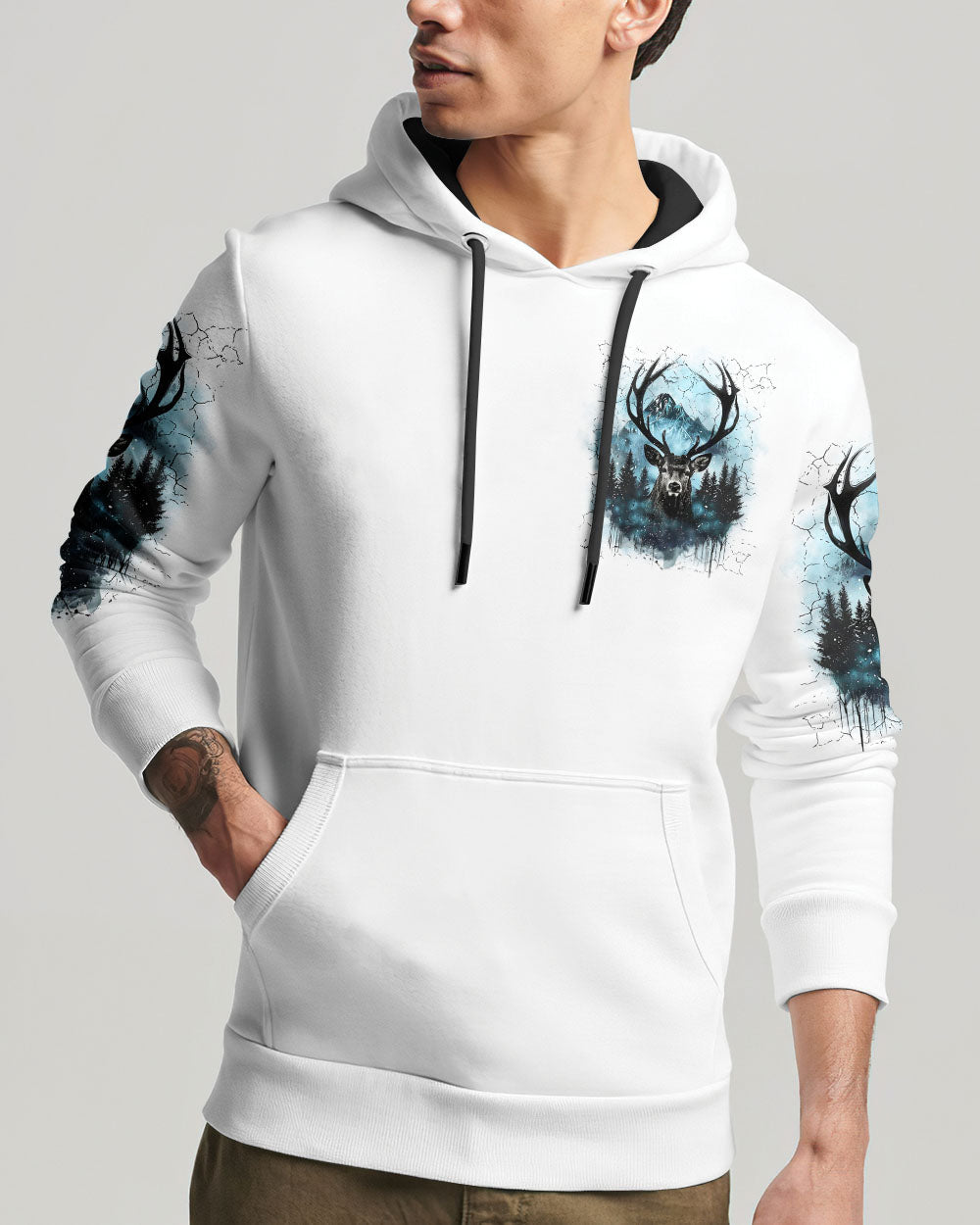 BLISSCORNERS BUCK AROUND AND FIND OUT DEER HUNTING ALL OVER PRINT