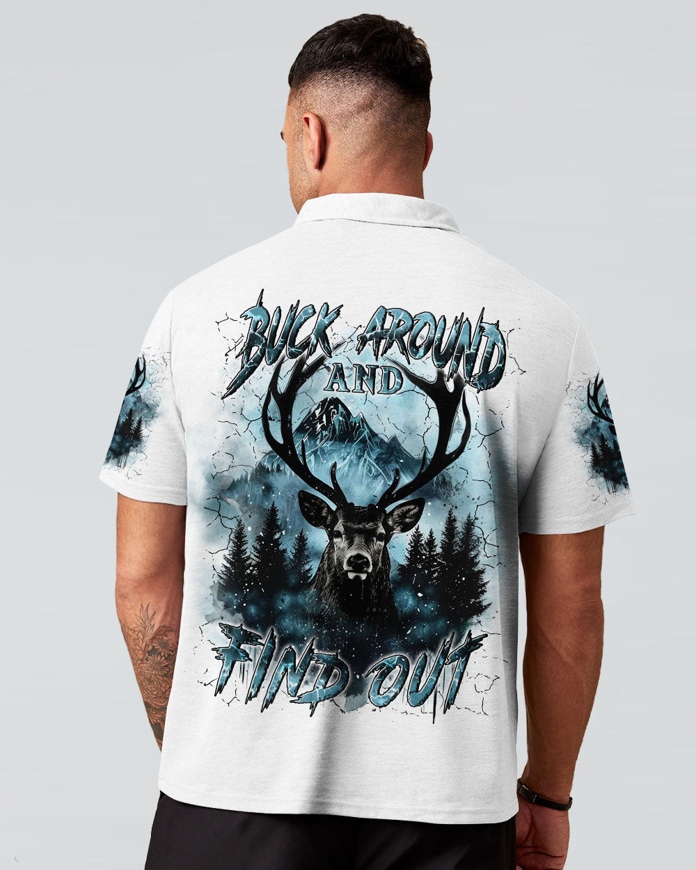 BLISSCORNERS (HOT DEAL) BUCK AROUND AND FIND OUT DEER HUNTING ALL OVER PRINT