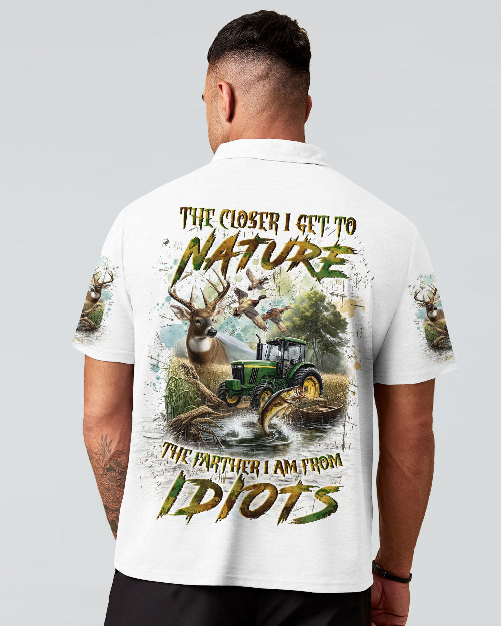 BLISSCORNERS THE CLOSER I GET TO NATURE HUNTING ALL OVER PRINT