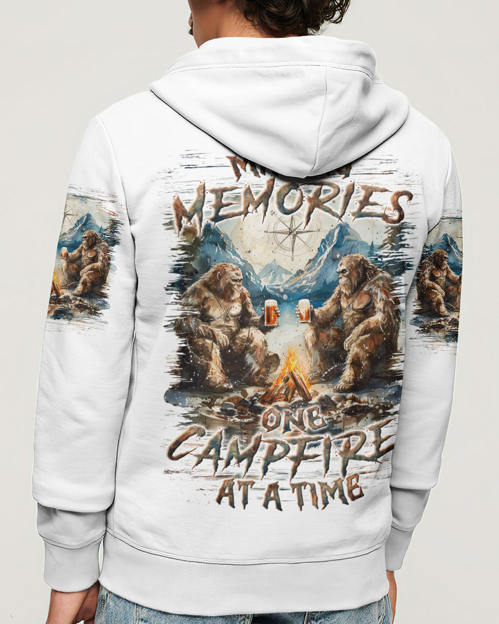 BLISSCORNERS MAKING MEMORIES ONE CAMPFIRE AT A TIME BIGFOOT ALL OVER PRINT