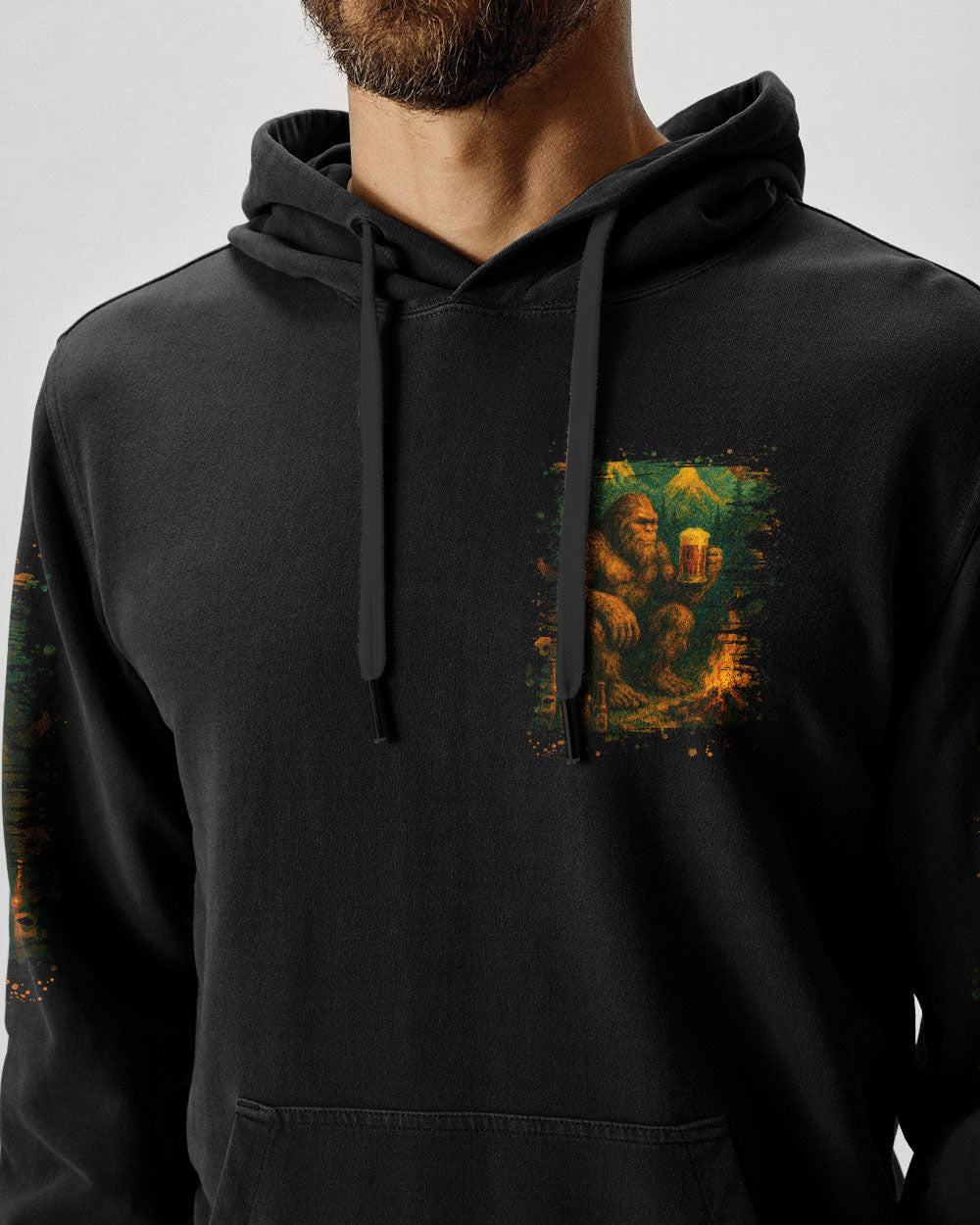 BLISSCORNERS NOT ALL WHO WANDER ARE LOST BIGFOOT COMPASS ALL OVER PRINT