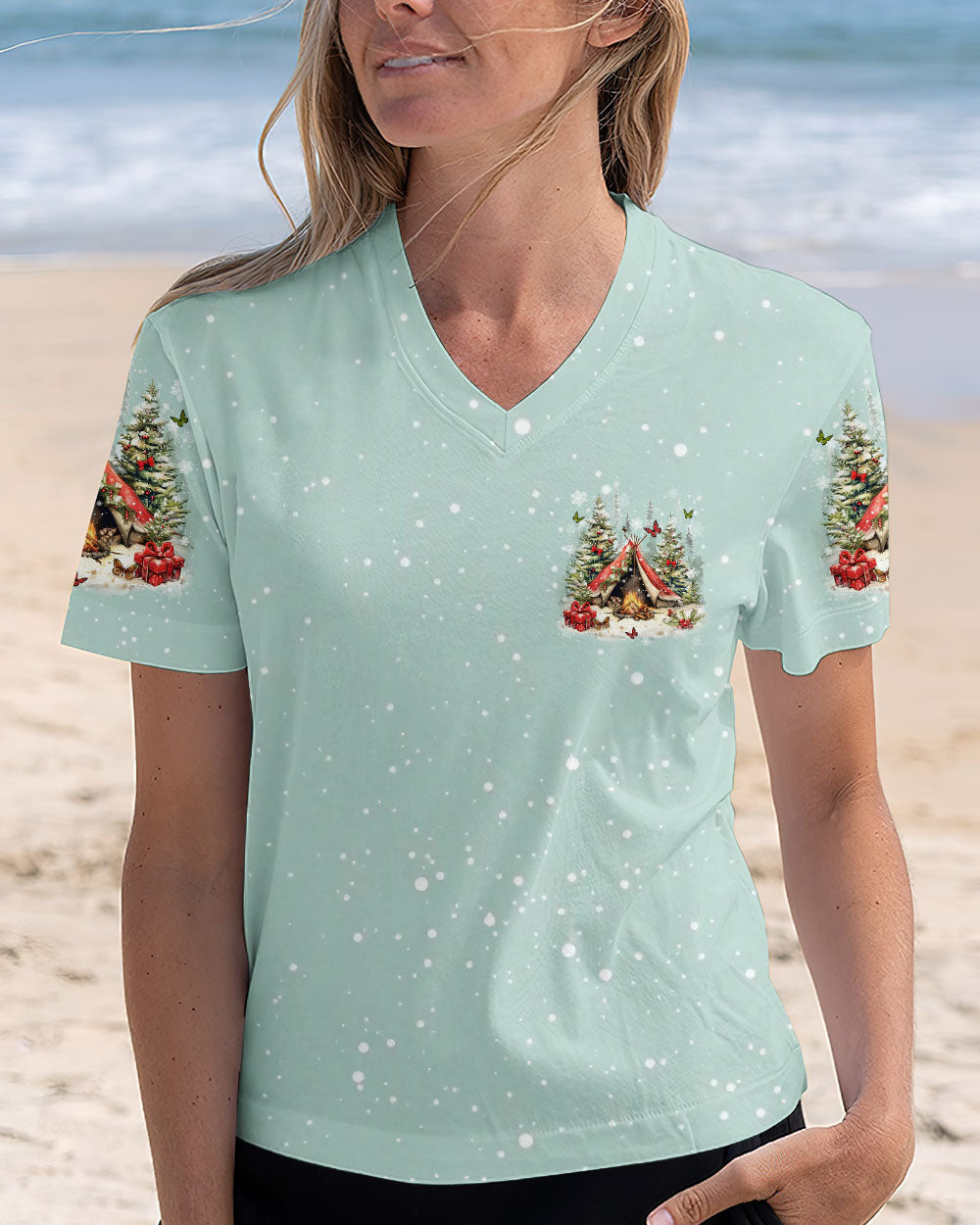 BLISSCORNERS MAKING MEMORIES ONE CAMPFIRE AT A TIME CHRISTMAS ALL OVER PRINT
