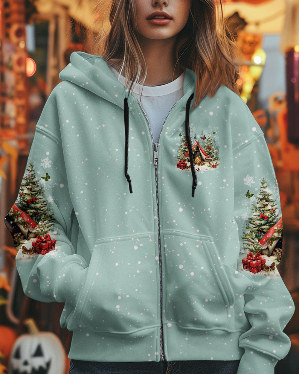 BLISSCORNERS MAKING MEMORIES ONE CAMPFIRE AT A TIME CHRISTMAS ALL OVER PRINT
