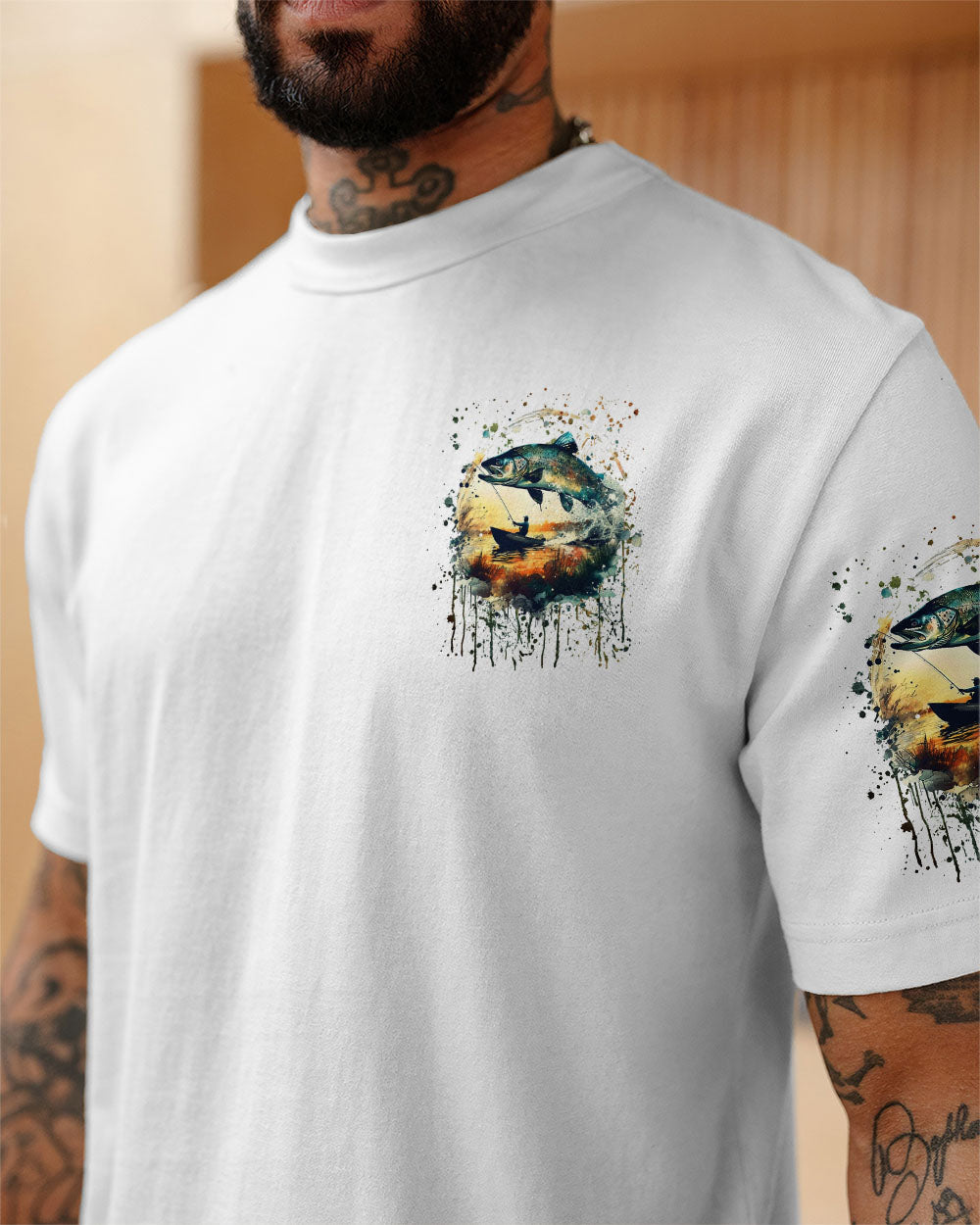 BLISSCORNERS THE CLOSER I GET TO NATURE FISHING ALL OVER PRINT