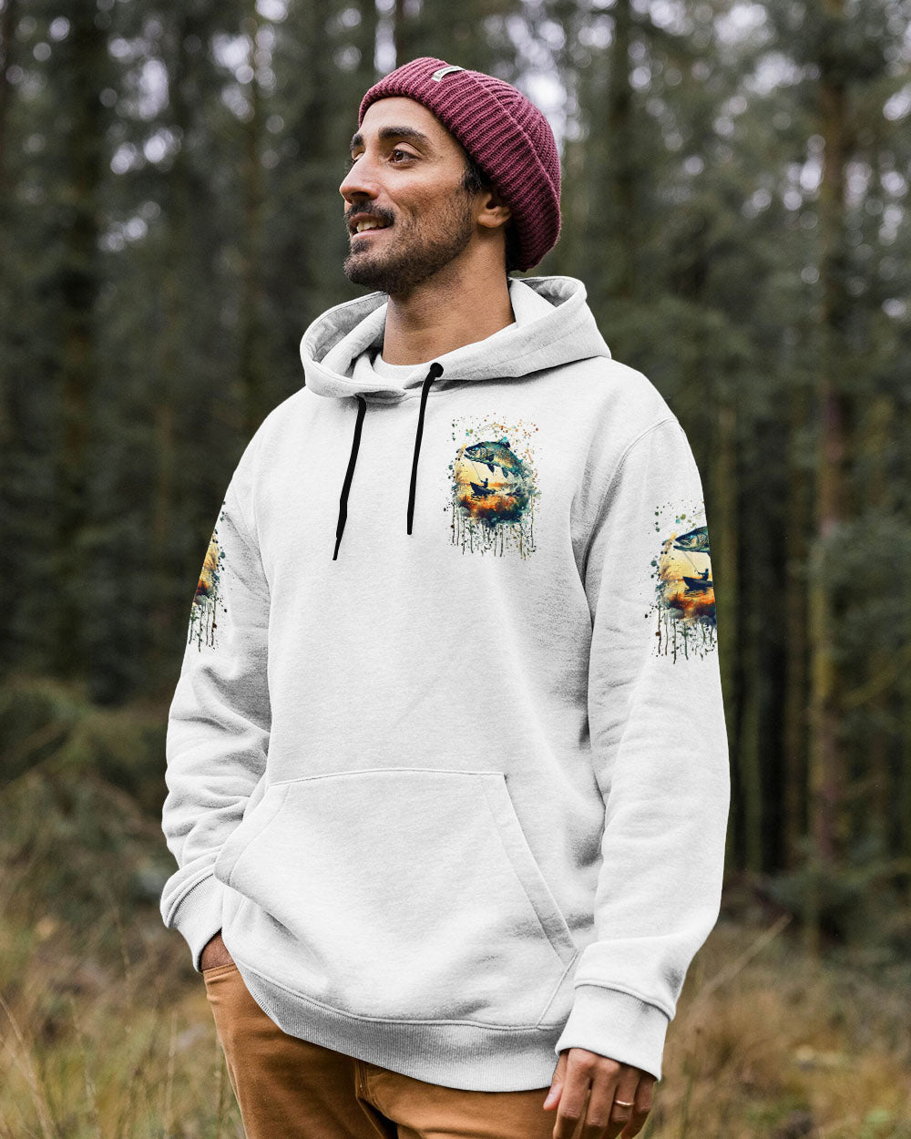 BLISSCORNERS THE CLOSER I GET TO NATURE FISHING ALL OVER PRINT