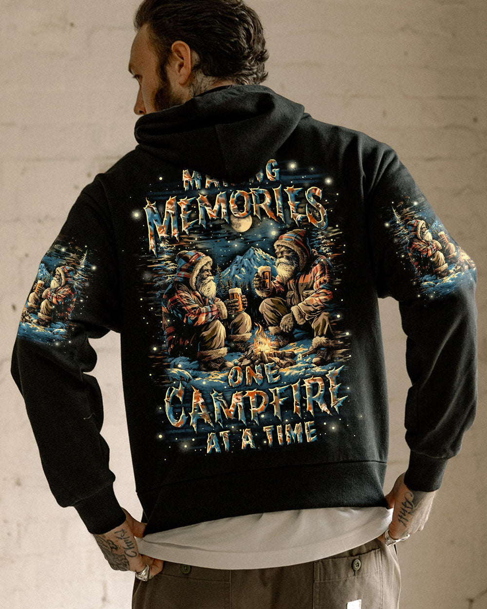 BLISSCORNERS MAKING MEMORIES ONE CAMPFIRE AT A TIME BIGFOOT ALL OVER PRINT