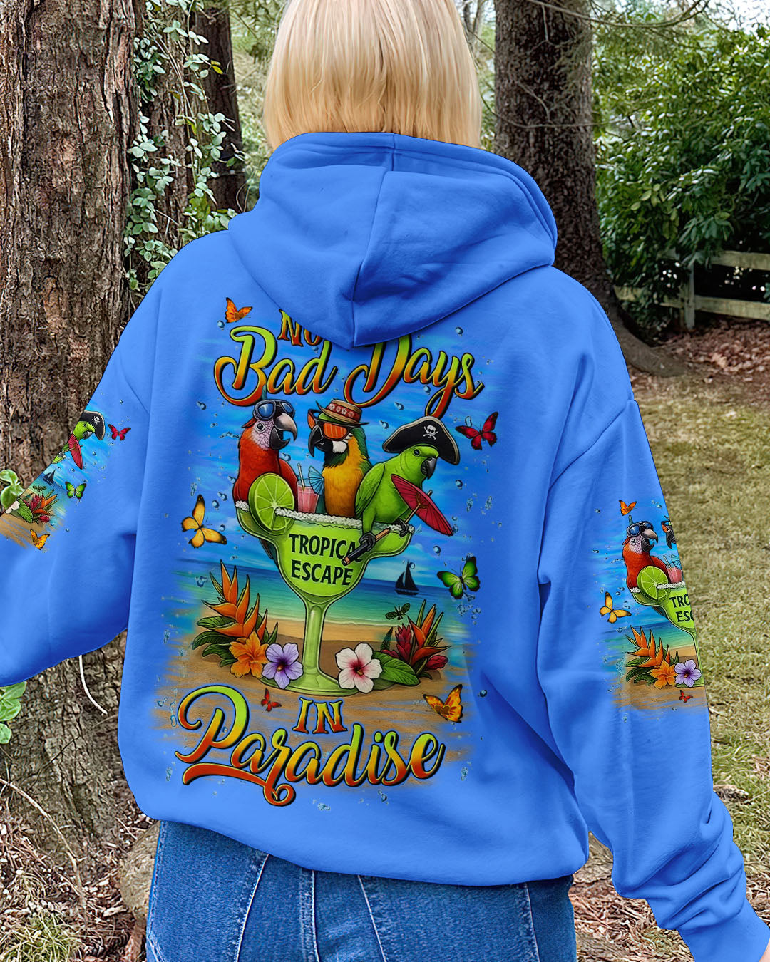 BLISSCORNERS NO BAD DAYS IN PARADISE ALL OVER PRINT