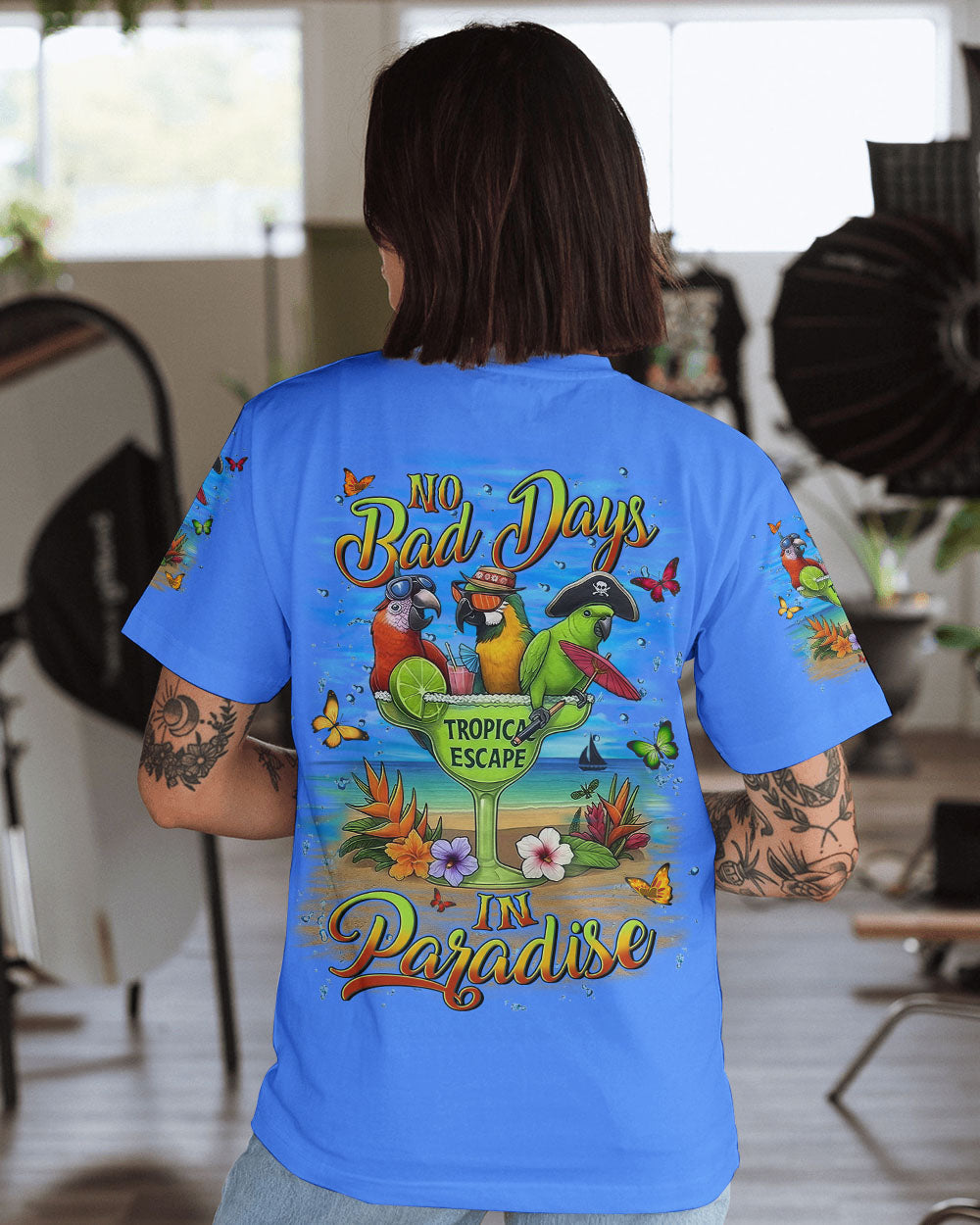 BLISSCORNERS NO BAD DAYS IN PARADISE ALL OVER PRINT