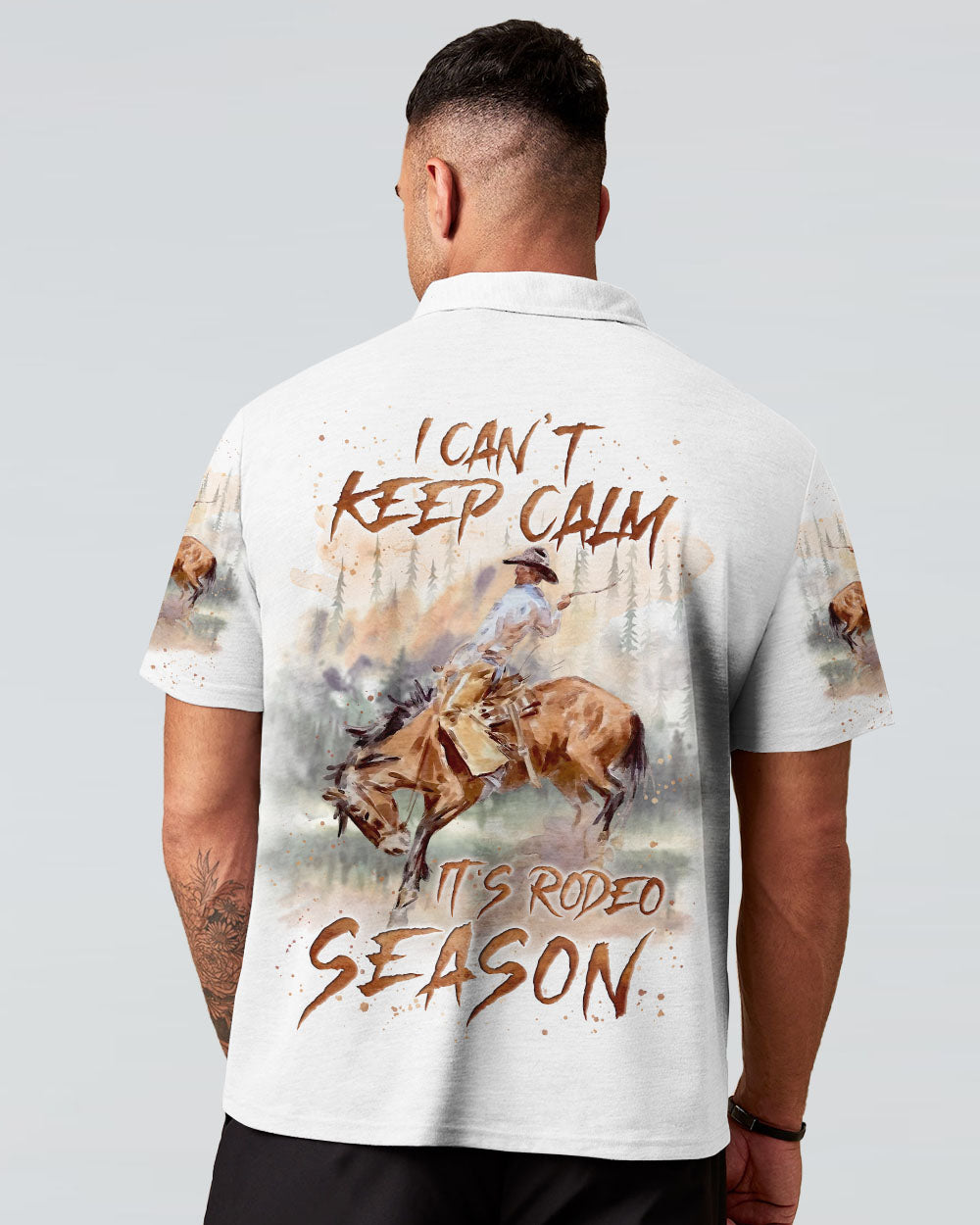 BLISSCORNERS I CAN'T KEEP CALM IT'S RODEO SEASON ALL OVER PRINT