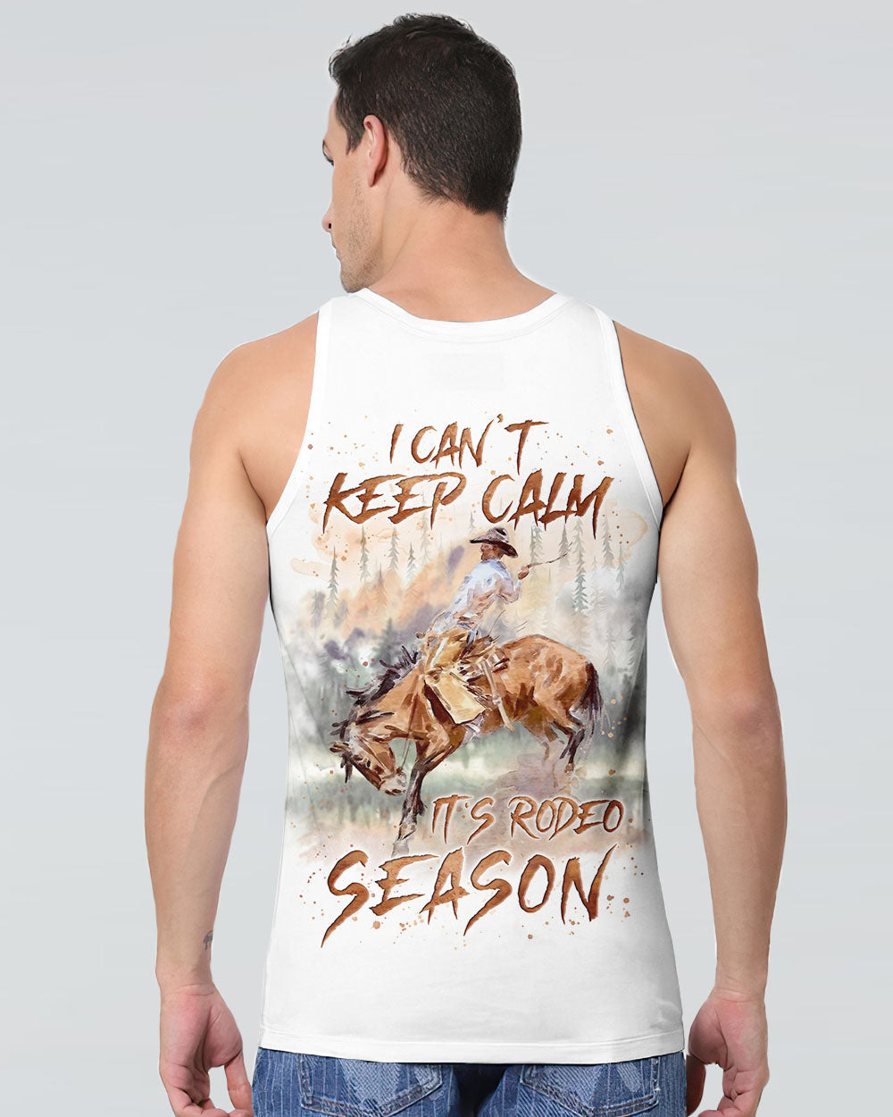 BLISSCORNERS I CAN'T KEEP CALM IT'S RODEO SEASON ALL OVER PRINT
