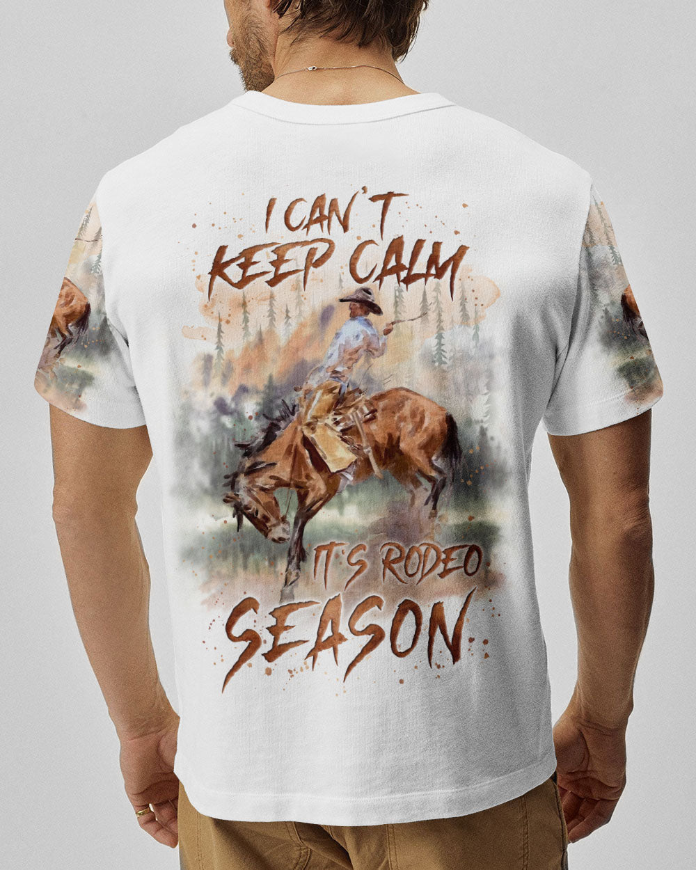 BLISSCORNERS I CAN'T KEEP CALM IT'S RODEO SEASON ALL OVER PRINT