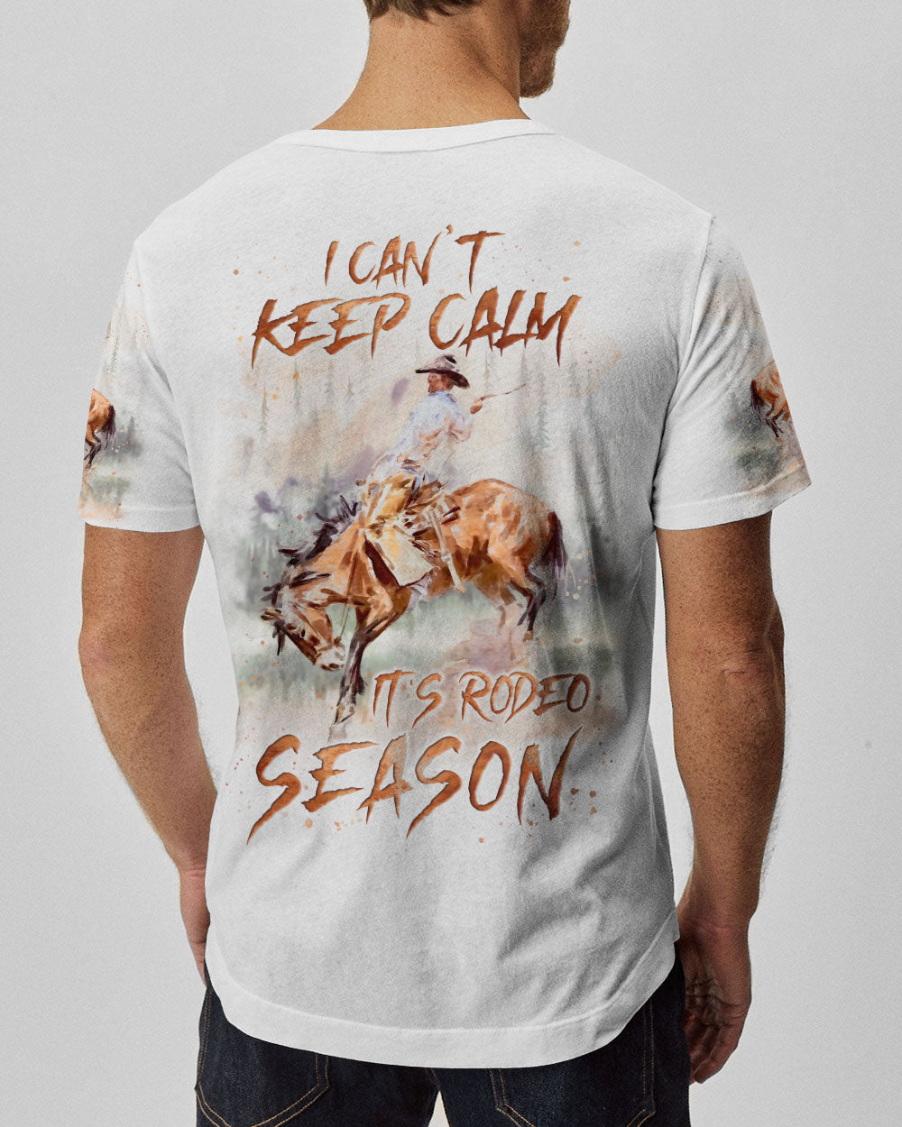 BLISSCORNERS I CAN'T KEEP CALM IT'S RODEO SEASON ALL OVER PRINT