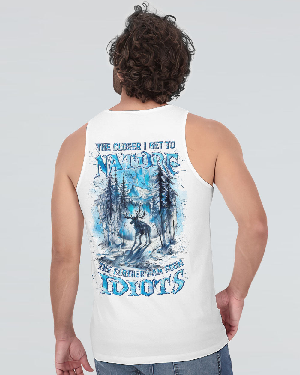 BLISSCORNERS THE CLOSER I GET TO NATURE DEER HUNTING ALL OVER PRINT