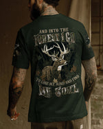 BLISSCORNERS AND INTO THE FOREST I GO DEER ALL OVER PRINT