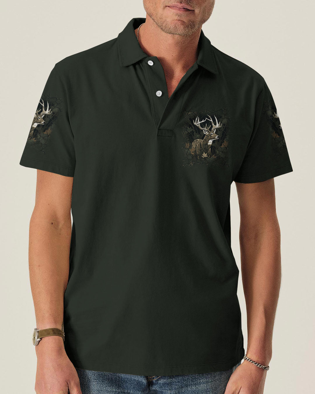 BLISSCORNERS AND INTO THE FOREST I GO DEER ALL OVER PRINT